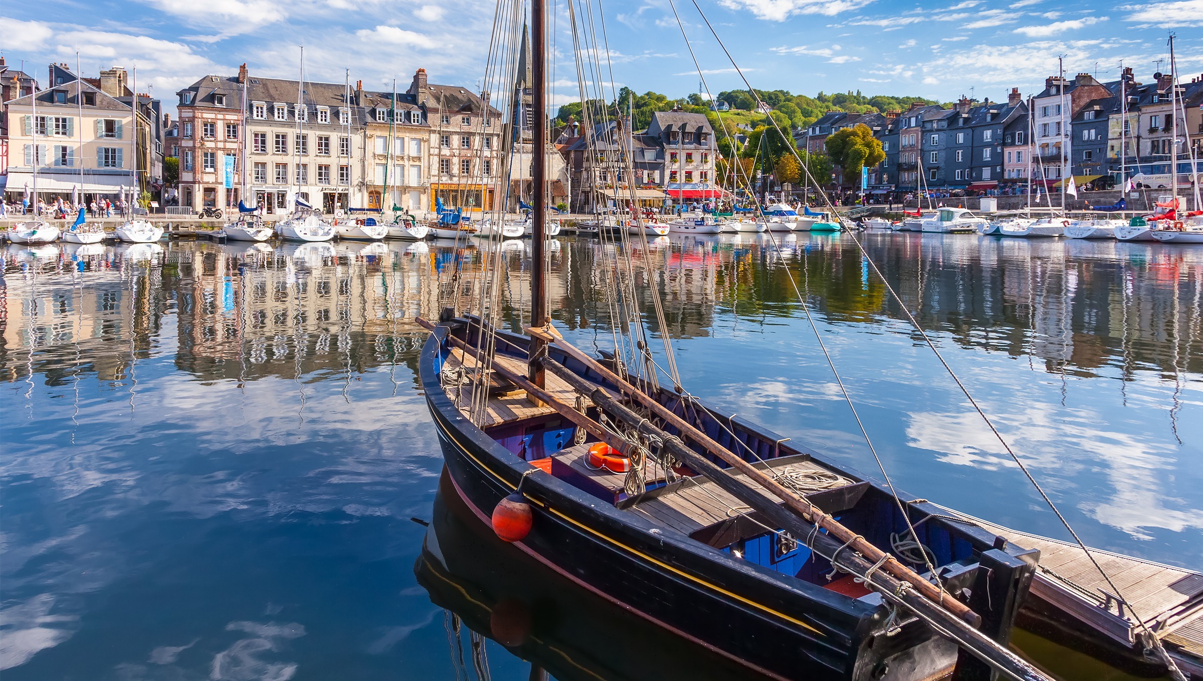Honfleur city in Normandy, France