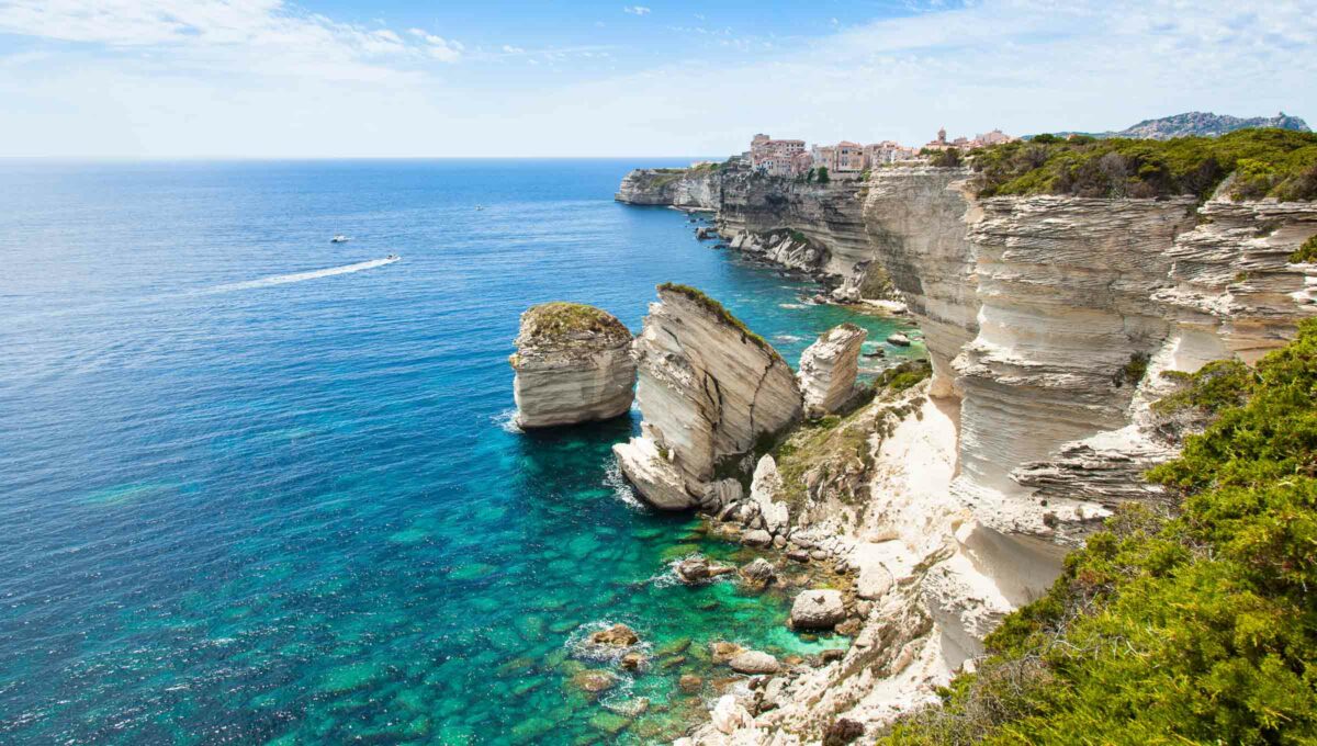 falaises blanches mer et bonifacio haut corscie