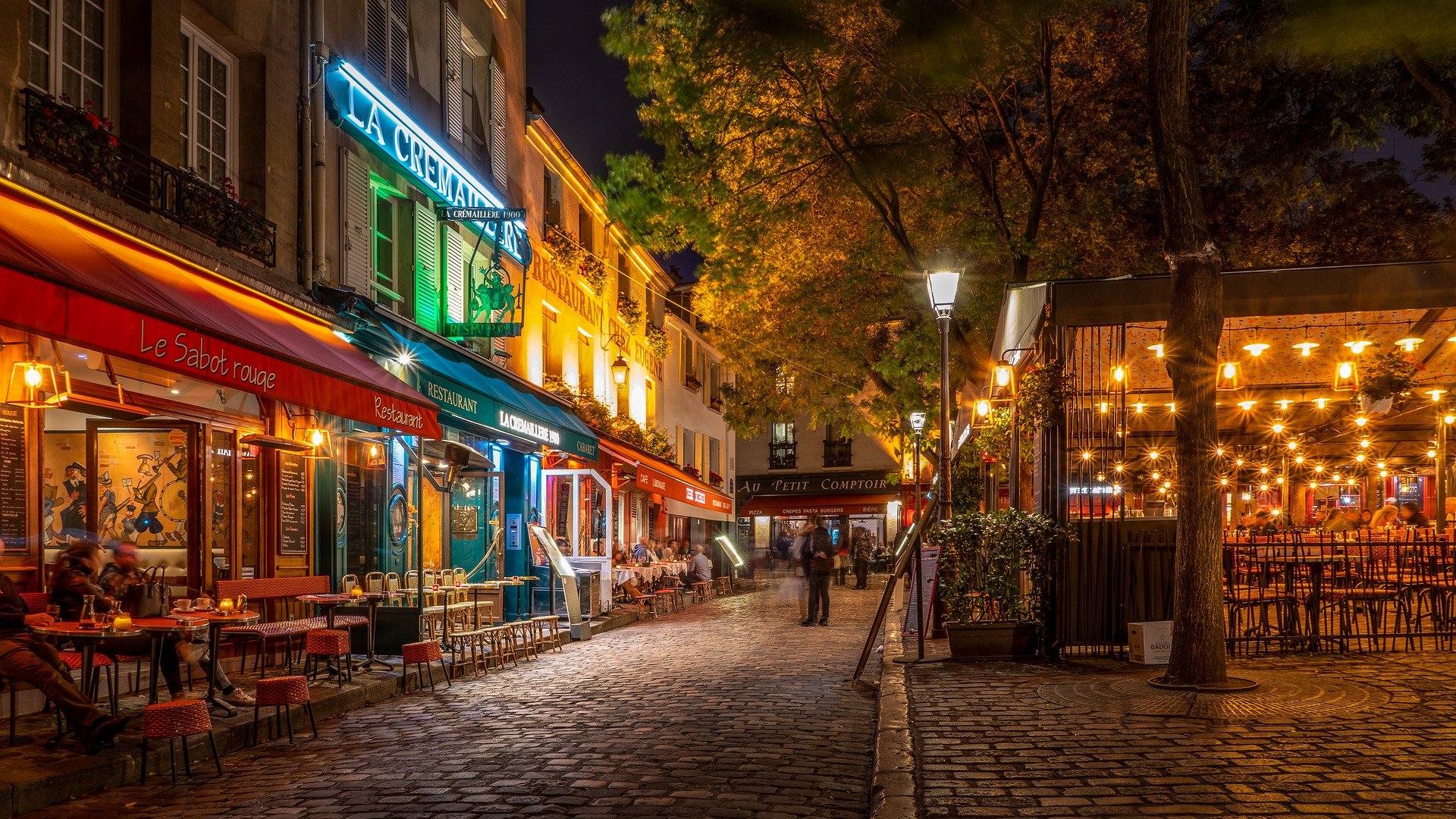 Paris France December 2021 Traditional French Cafe Louise